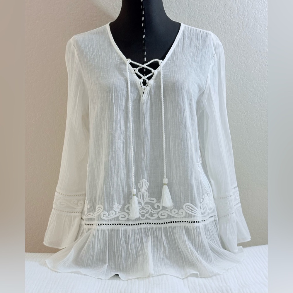 LILLY PULITZER TOP SHIRT BLOUSE WHITE SIZE SMALL NEW WITH TAGS SEE PICS - Picture 1 of 14